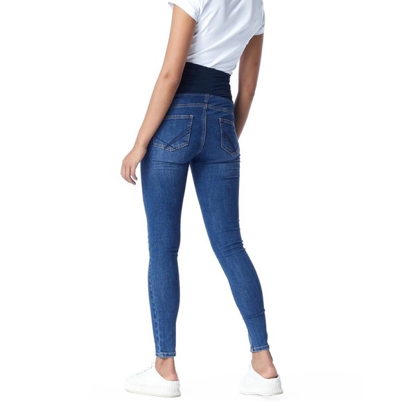 Soon Maternity Heavenly Overbelly Skinny Jeans Blue - Picture 3 of 16